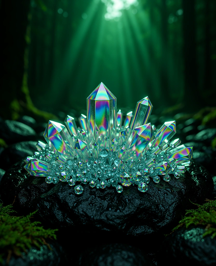 Raw crystalline minerals